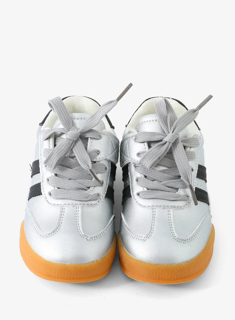 Mark & Mia Mark & Mia Lace Up Closure Sports Shoes - Silver